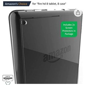 Amazon fire 8” clear case